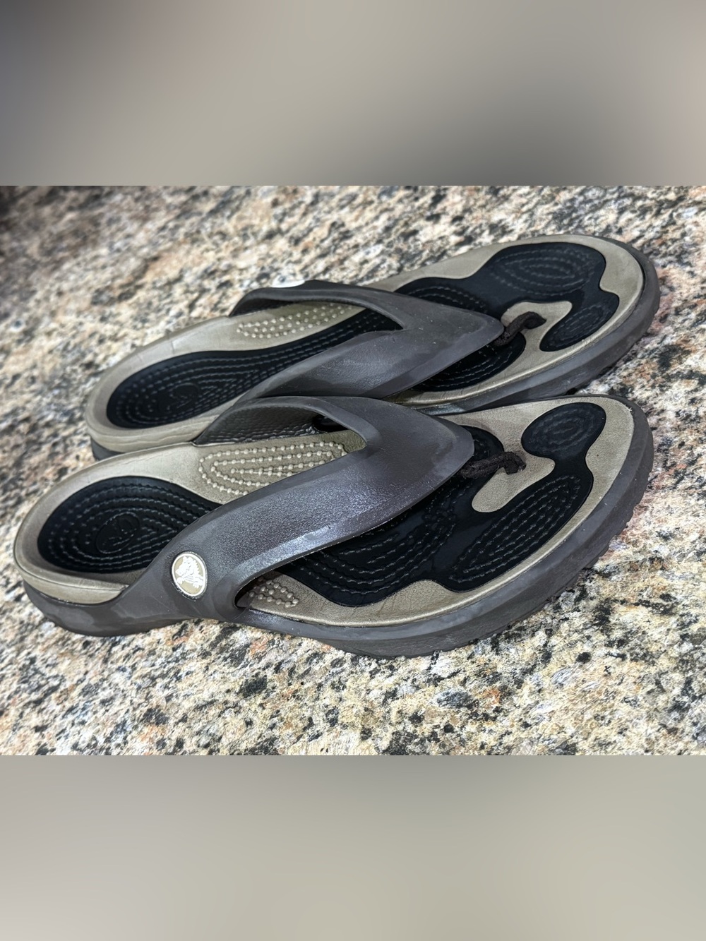 Crocs Unisex Sandals Modi Size Men's 8 W 10 Brown Thongs Flip-Flops Sandals Shoe